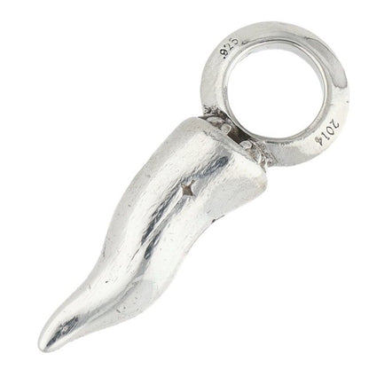 Chrome Hearts Cornicello Small Silver Pendant — view 2