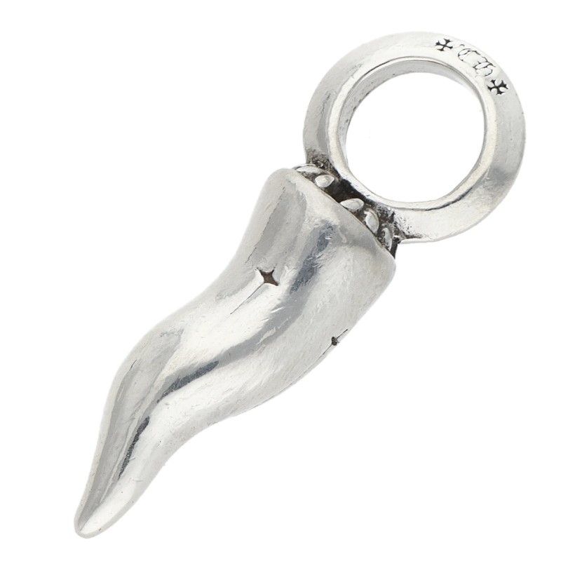 Chrome Hearts Cornicello Small Silver Pendant