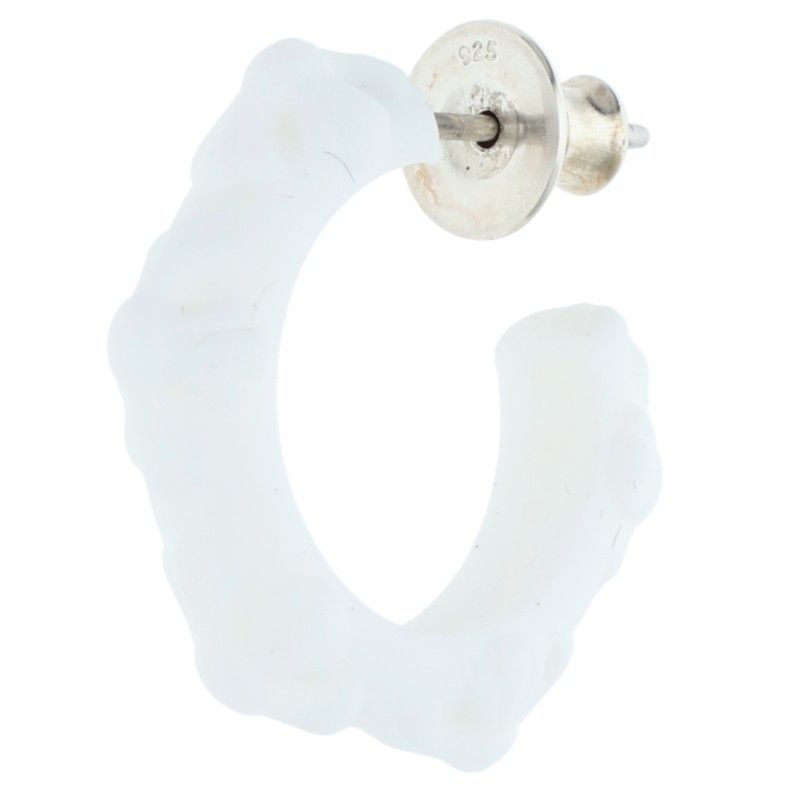 Chrome Hearts Rubber Hoop Cross Small Band Silicone Single Earring