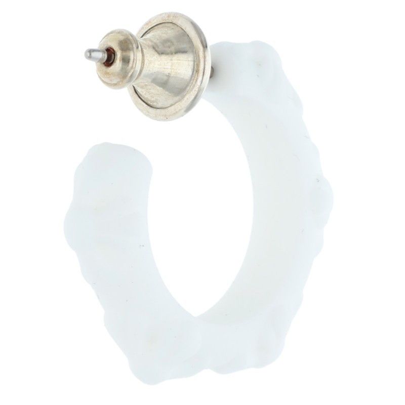 Chrome Hearts Rubber Hoop Cross Small Band Silicone Single Earring — view 2