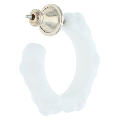 Chrome Hearts Rubber Hoop Cross Small Band Silicone Single Earring — view 2
