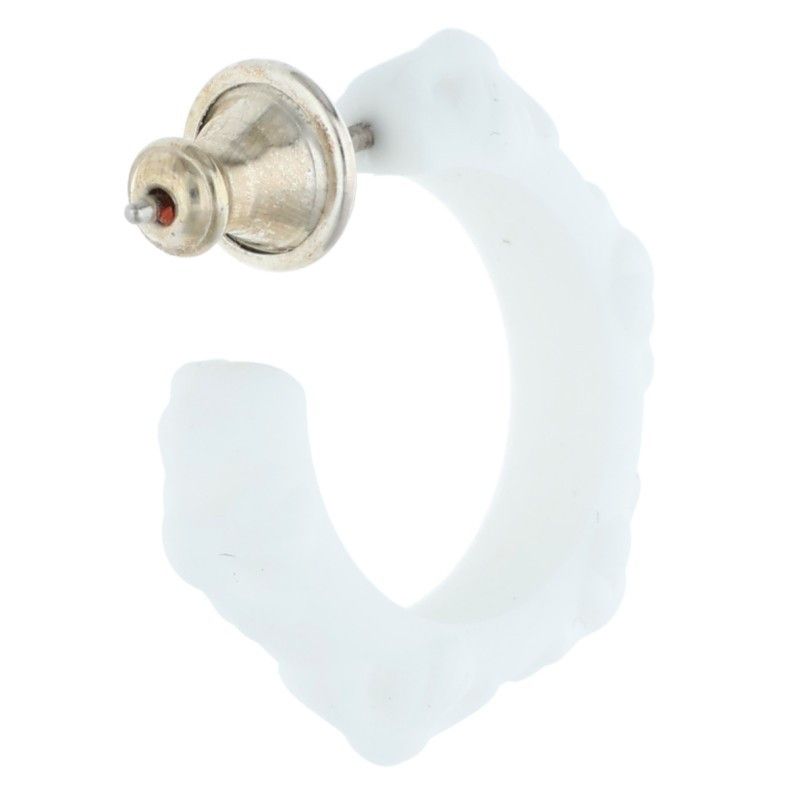 Chrome Hearts Rubber Hoop Cross Small Band Silicone Single Earring — view 2