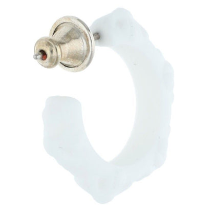 Chrome Hearts Rubber Hoop Cross Small Band Silicone Single Earring — view 2
