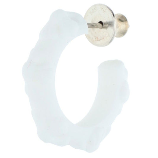 Chrome Hearts Rubber Hoop Cross Small Band Silicone Single Earring