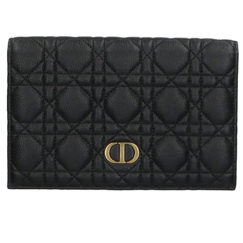 Dior Caro XL Slim Wallet CD Logo Leather