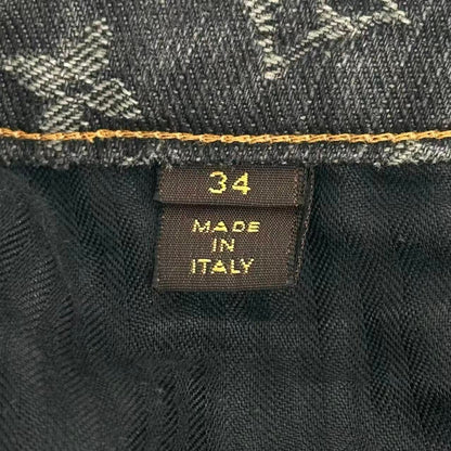 Louis Vuitton Shorts Monogram LV Logo Denim Blue — view 8