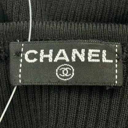 Chanel Short Sleeve Top CC Logo See Through — view 6
