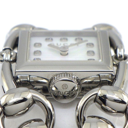 Gucci Watch Signoria 116.5 12 Points Diamond Index Square White Mother Of Pearl — view 2