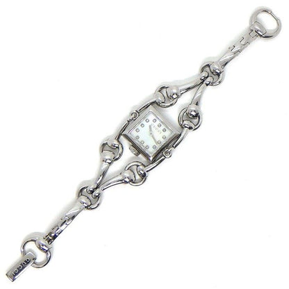 Gucci Watch Signoria 116.5 12 Points Diamond Index Square White Mother Of Pearl — view 3