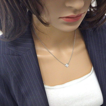 Cartier Necklace Hindu Lotus Water Lilies 4 Points Diamond 18K White Gold — view 7
