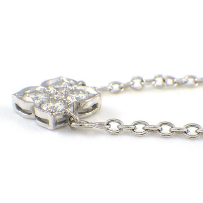 Cartier Necklace Hindu Lotus Water Lilies 4 Points Diamond 18K White Gold — view 3