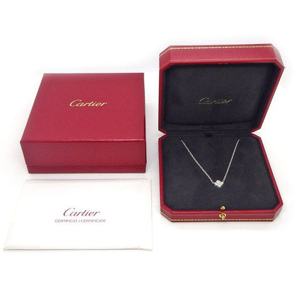 Cartier Necklace Hindu Lotus Water Lilies 4 Points Diamond 18K White Gold — view 8