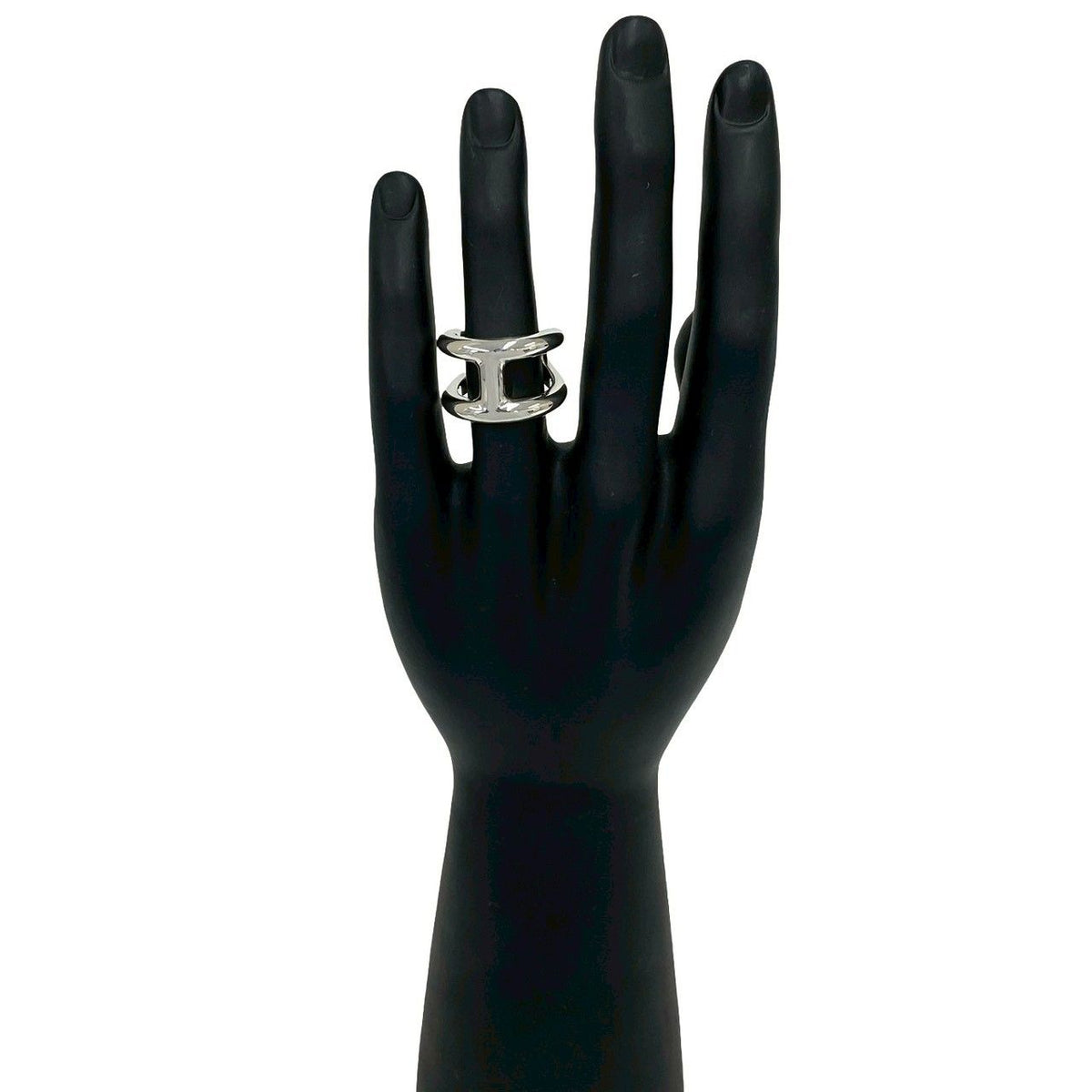 Hermes Osmose GM 925 Sterling Silver Ring — view 2