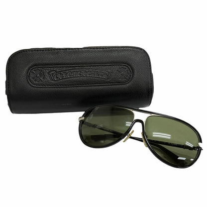 Chrome Hearts Mflaps Part 925 Acetate Teardrop Sunglasses Black Silver 63 — view 2
