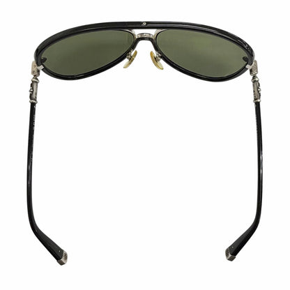 Chrome Hearts Mflaps Part 925 Acetate Teardrop Sunglasses Black Silver 63 — view 6
