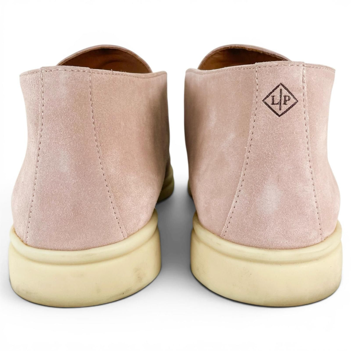 Loro Piana Open Walk Suede Leather Ankle Boots Pink — view 5