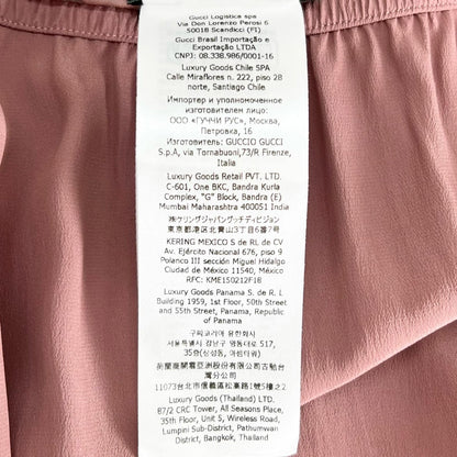 Gucci 100% Silk Inner Removable Petticoat Lace Skirt Pink — view 8