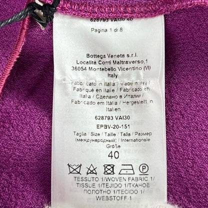 Bottega Veneta Wool Frill Dress Purple 40 — view 8