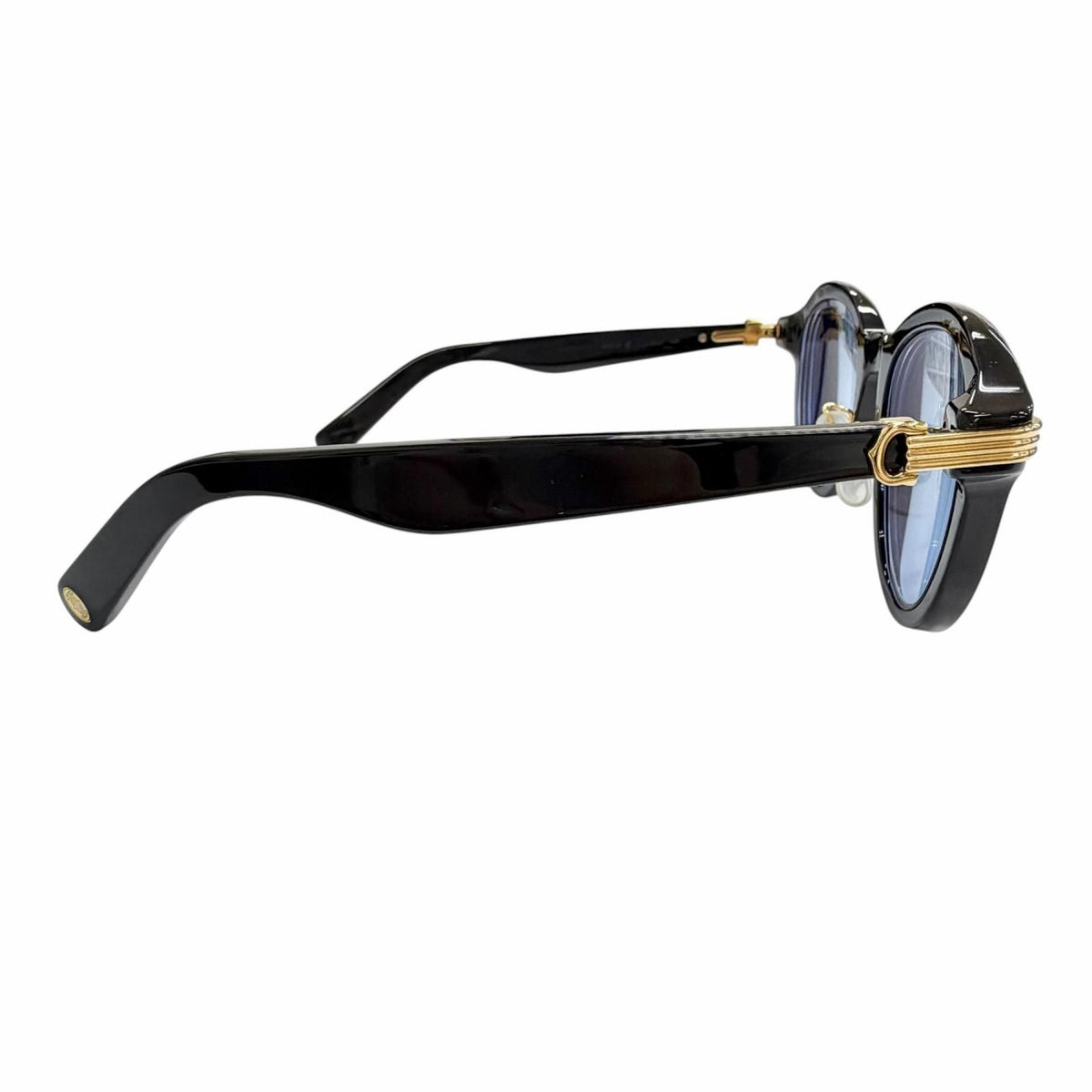 Cartier Premiere de Boston Sunglasses Eyewear Black Blue 53 — view 5