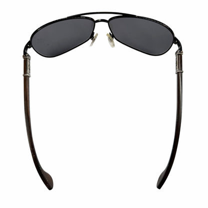 Chrome Hearts the Beasti Wood 925 CH Cross Temple Sunglasses Black Brown — view 6