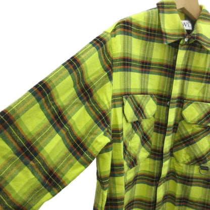 Loewe Check Oversized Shirt Long Sleeve Plaid Zip Up Oversize 44 S Yellow Black — view 6