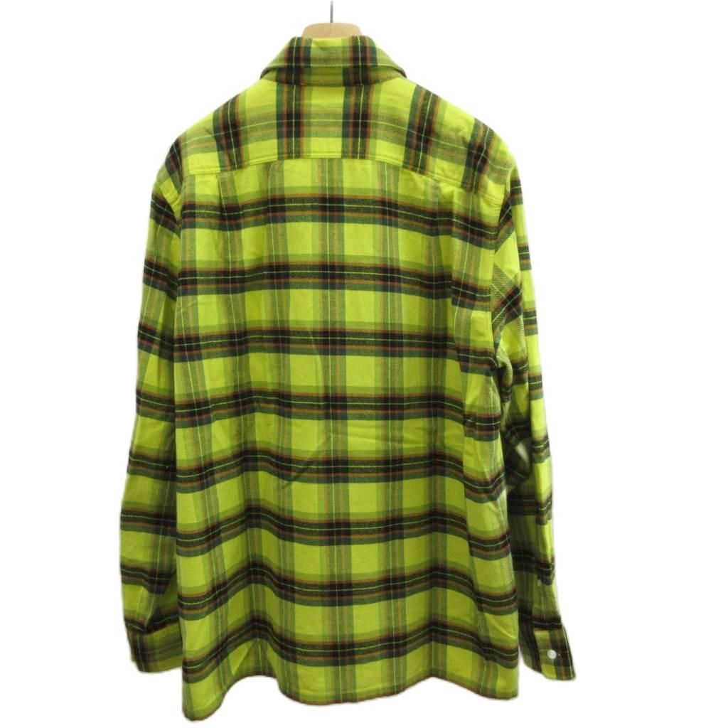 Loewe Check Oversized Shirt Long Sleeve Plaid Zip Up Oversize 44 S Yellow Black — view 2
