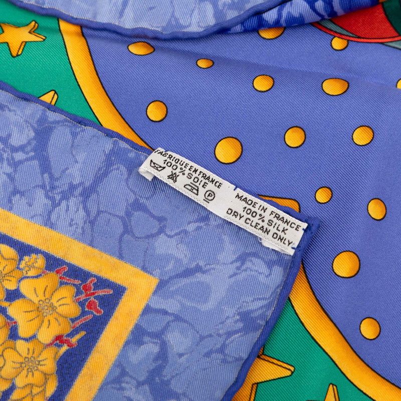 Hermes Carre 90 Carpe Diem Enjoy Your Day Scarf Silk — view 5