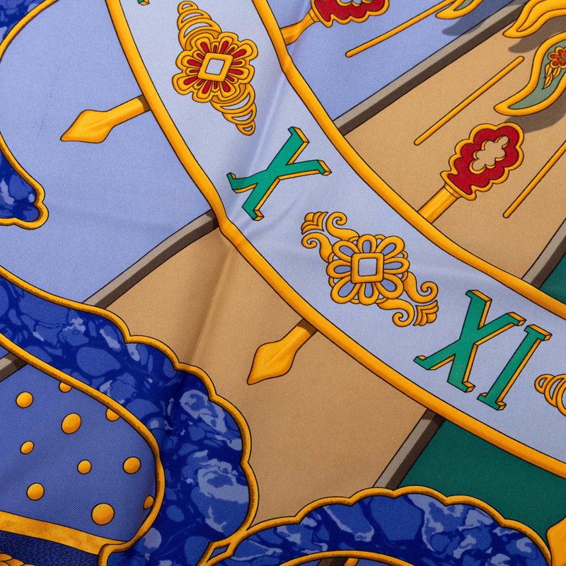 Hermes Carre 90 Carpe Diem Enjoy Your Day Scarf Silk — view 4