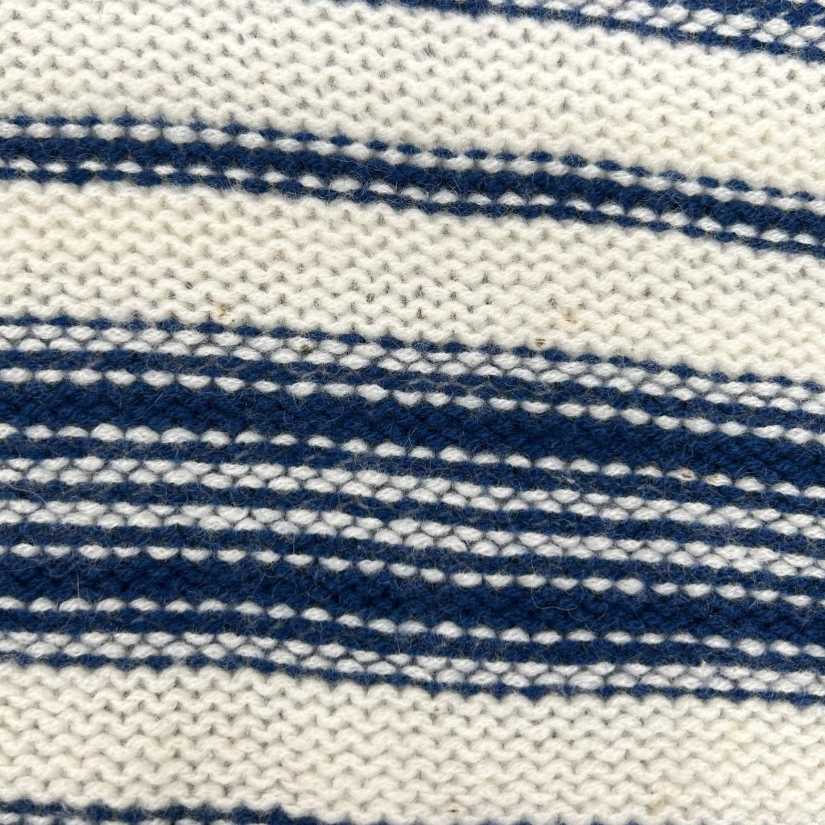 Dior White Navy Bee Cashmere Border Knit Usa Sweater — view 5