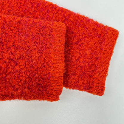 Gucci 257 Vintage Red Alpaca Cowl Mohair Cardigan — view 8