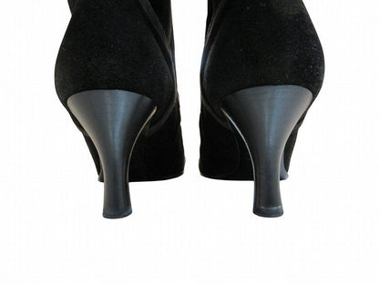 Hermes Long Boots Suede Black — view 3