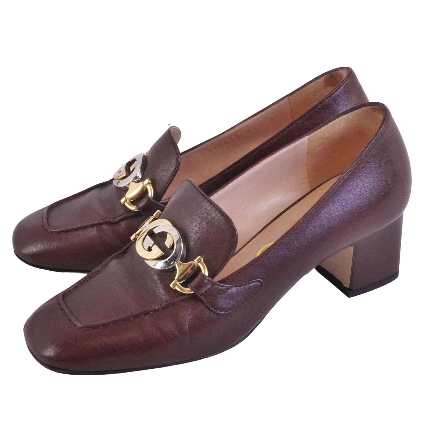 Gucci Loafers Moccasins Heels Interlocking GG — view 2
