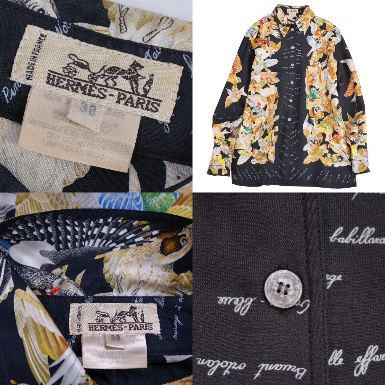 Hermes Vintage Shirt Blouse Long Sleeve — view 7