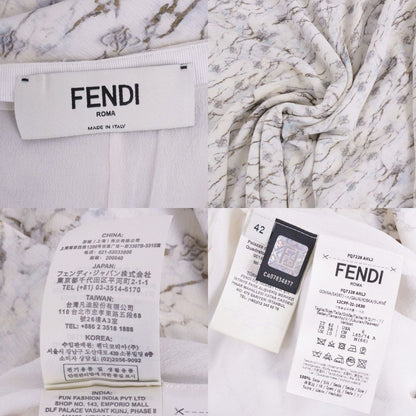 Fendi Skirt Long All Over Pattern Silk — view 7