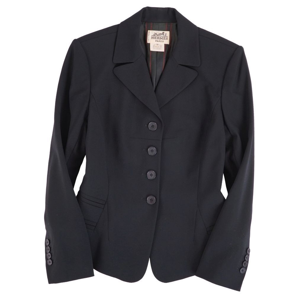 Hermes Vintage Tailored Jacket Wool