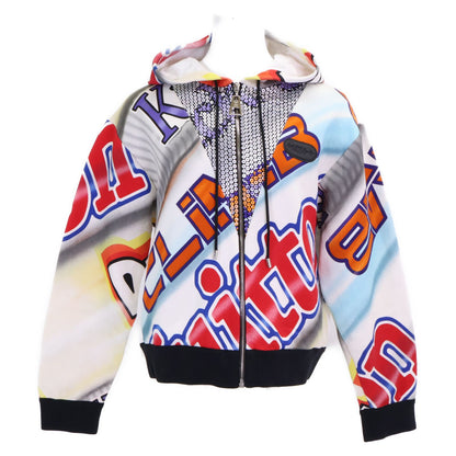 Louis Vuitton Sequin Graphic Statement Zip Up Hoodie
