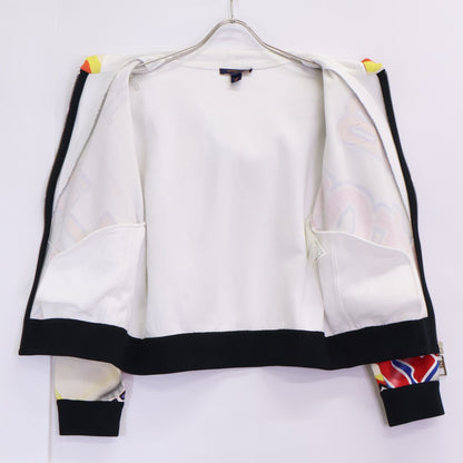 Louis Vuitton Sequin Graphic Statement Zip Up Hoodie — view 4