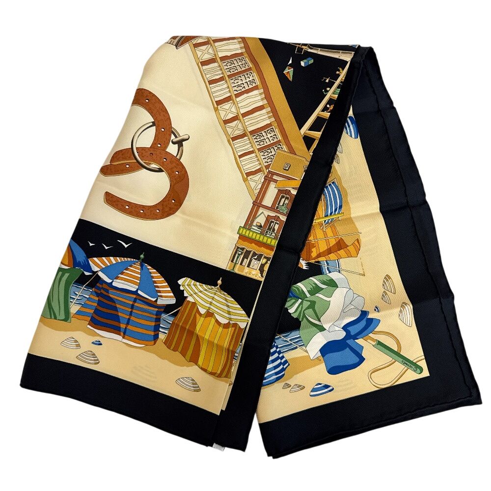 Hermes Carre 90 Normandy Coast Charm Scarf — view 8