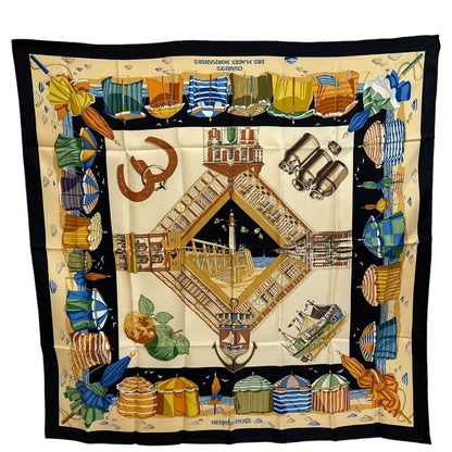 Hermes Carre 90 Normandy Coast Charm Scarf — view 2