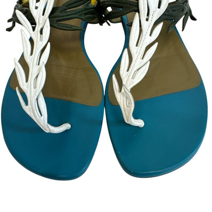Hermes Leaf Motif Sandals — view 4