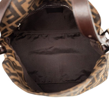 Fendi Zucca Mamma Baguette Shoulder Bag 009 Brown Canvas Leather — view 4