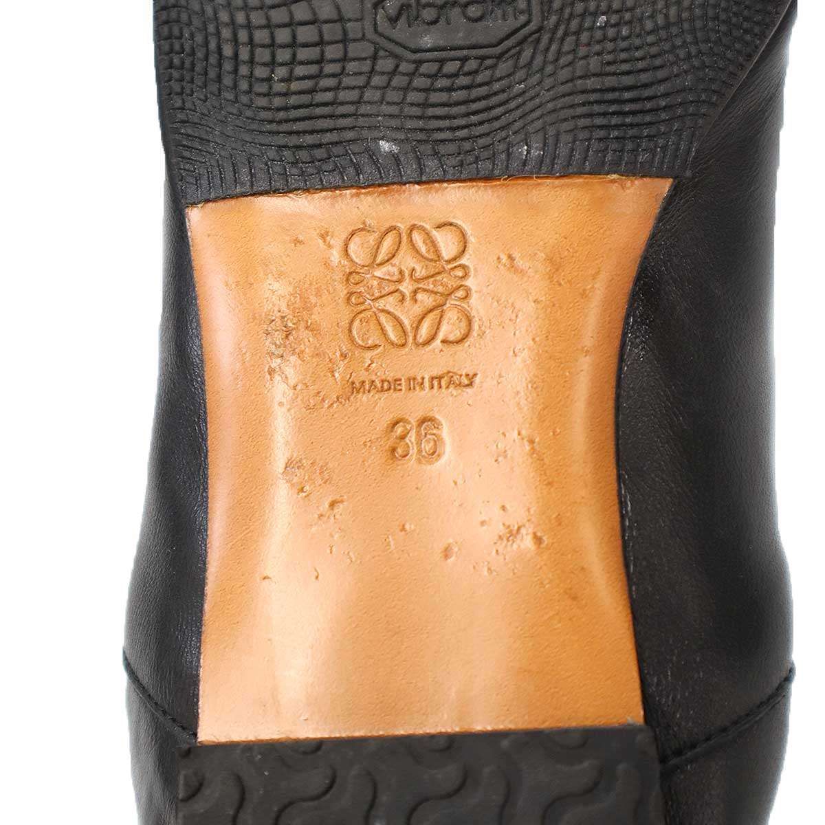 Loewe Flamenco Ballet Flat Shoes Black — view 6