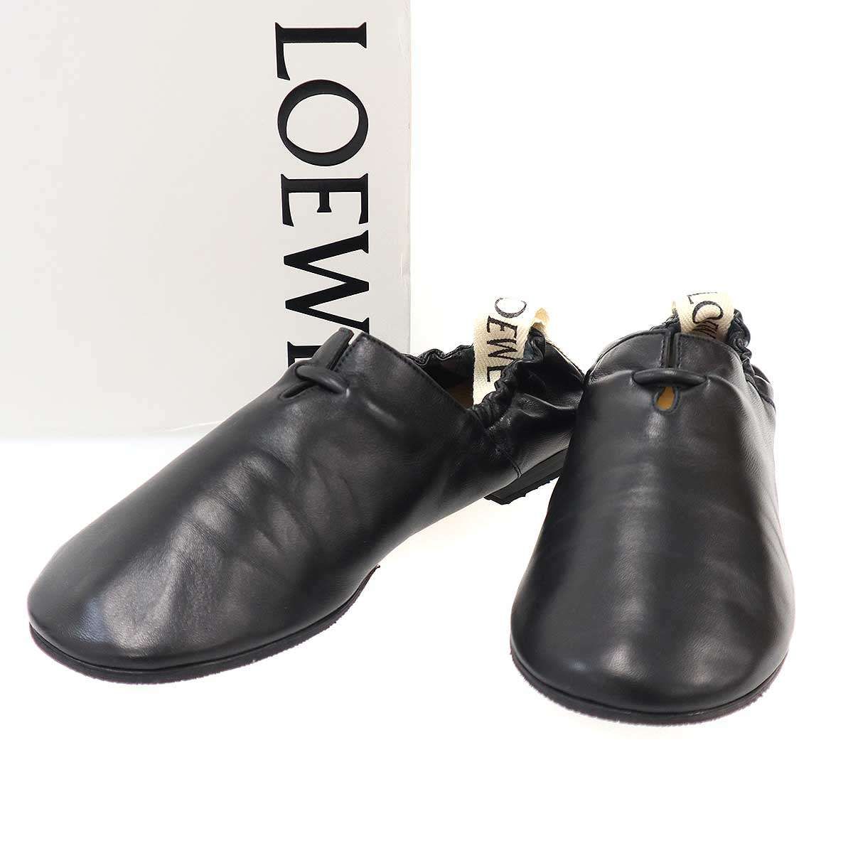 Loewe Flamenco Ballet Flat Shoes Black