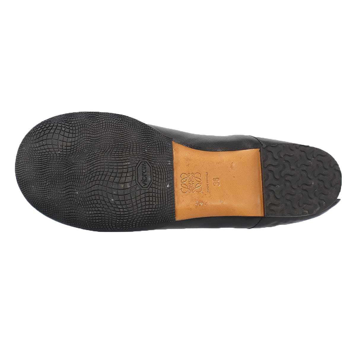 Loewe Flamenco Ballet Flat Shoes Black — view 4