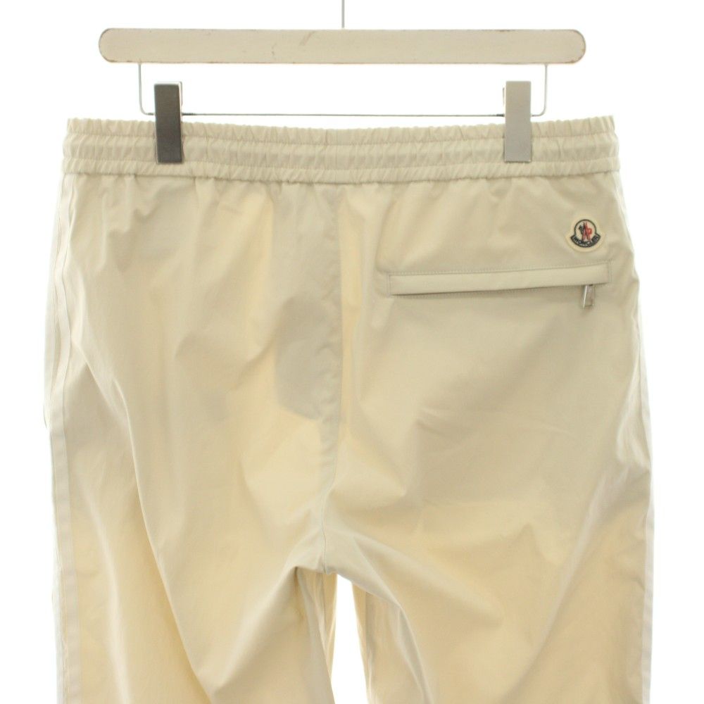 Moncler Pantalone Sportivo Pants Elastic Waist Zip Fly Side Line 46 Beige YT — view 6