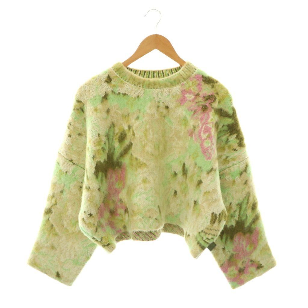 Loewe Spirited Away Jacquard Sweater in Wool and Mohair Knit Long Sleeve XS
