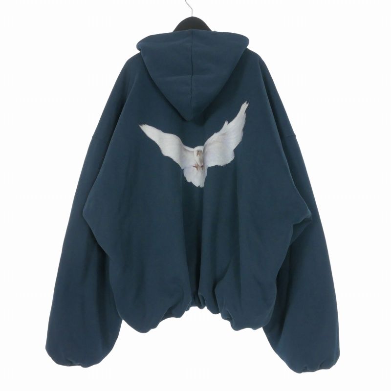 Balenciaga Gap Yeezy Engineered by Dove Hoodie Print Long Sleeve L Dark Blue — view 2
