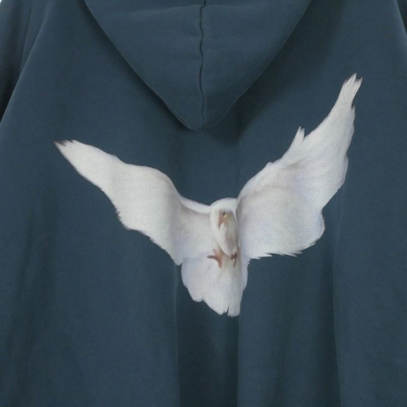 Balenciaga Gap Yeezy Engineered by Dove Hoodie Print Long Sleeve L Dark Blue — view 6