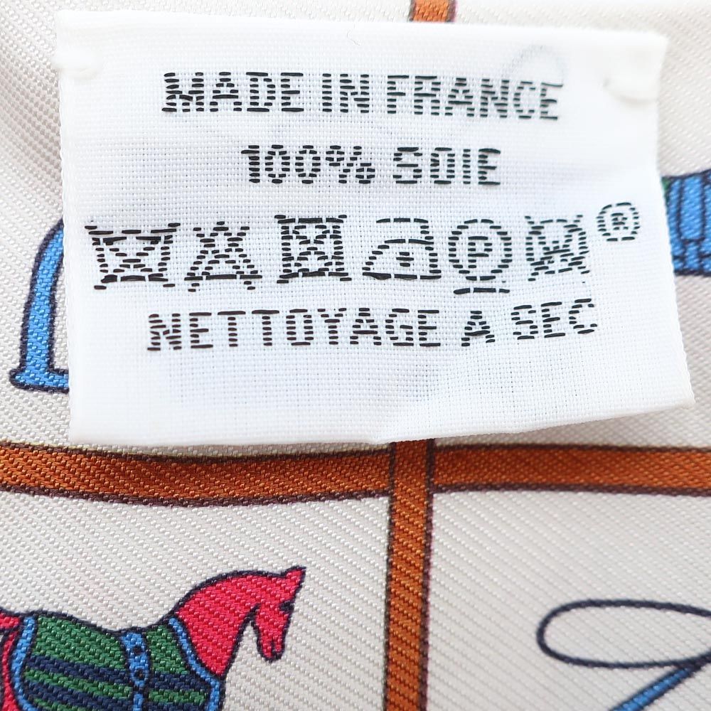 Hermes Tenues Twilly Scarf Couvertures Et de Jour Cream — view 5