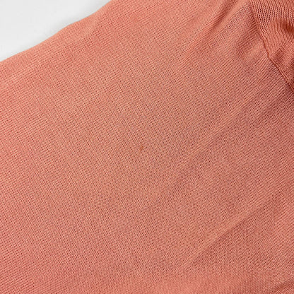 Chanel CC Logo Button Ensemble Knit Top Cotton Salmon Pink — view 7